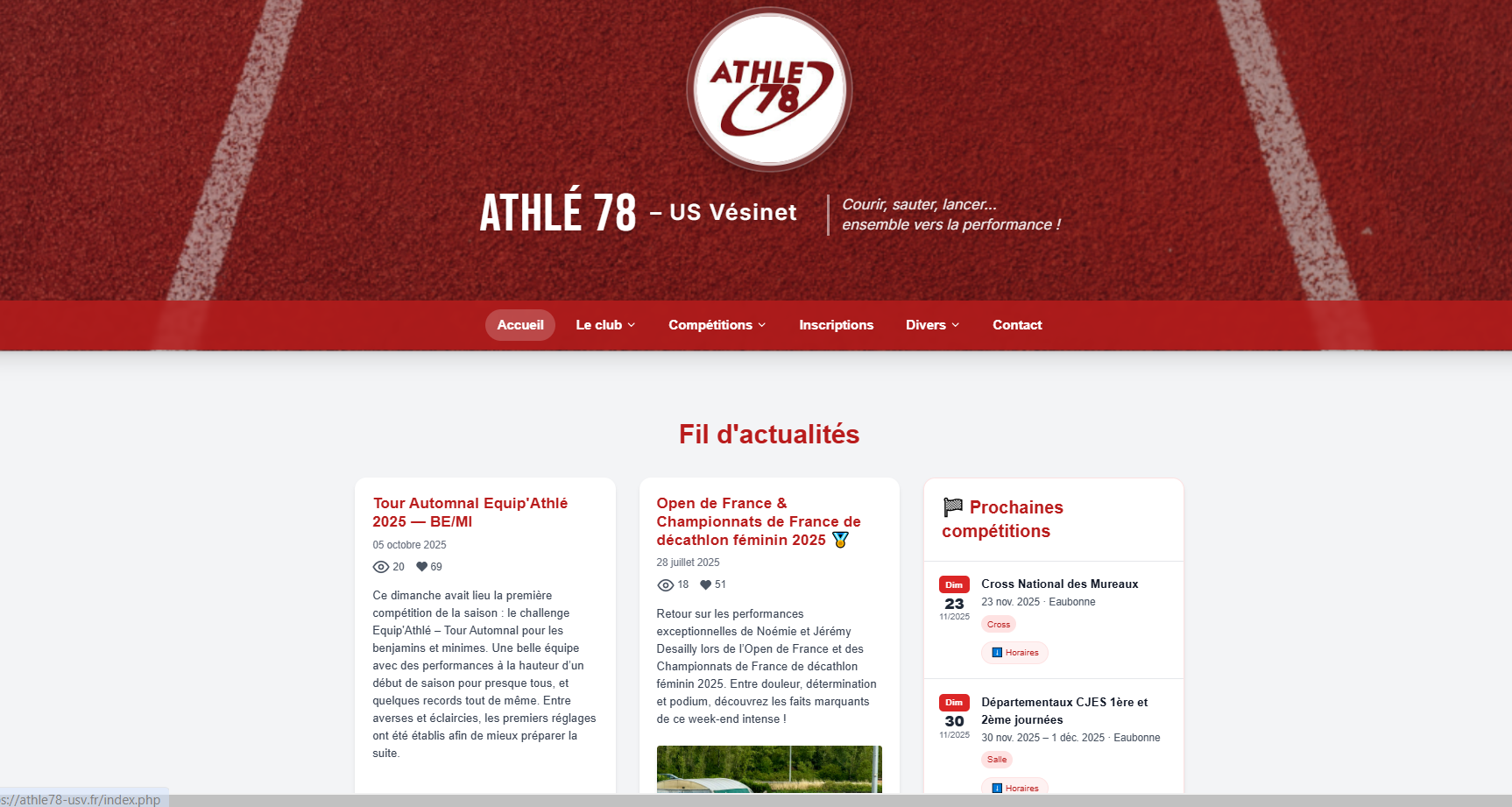 Athle 78- USV — site vitrine